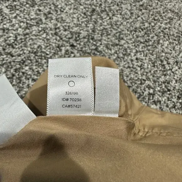 New without tags, LOFT Wool Mini Tan Zip Skirt, Size 4 - Picture 4 of 10